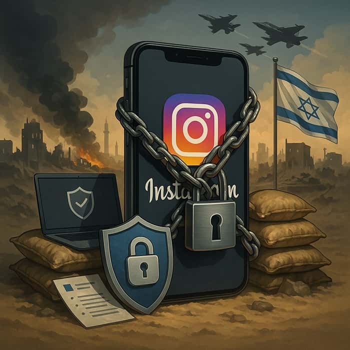 امنیت پیج اینستاگرام در زمان جنگ
