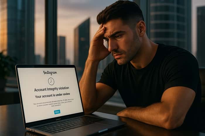 تعلیق ناگهانی حساب اینستاگرام