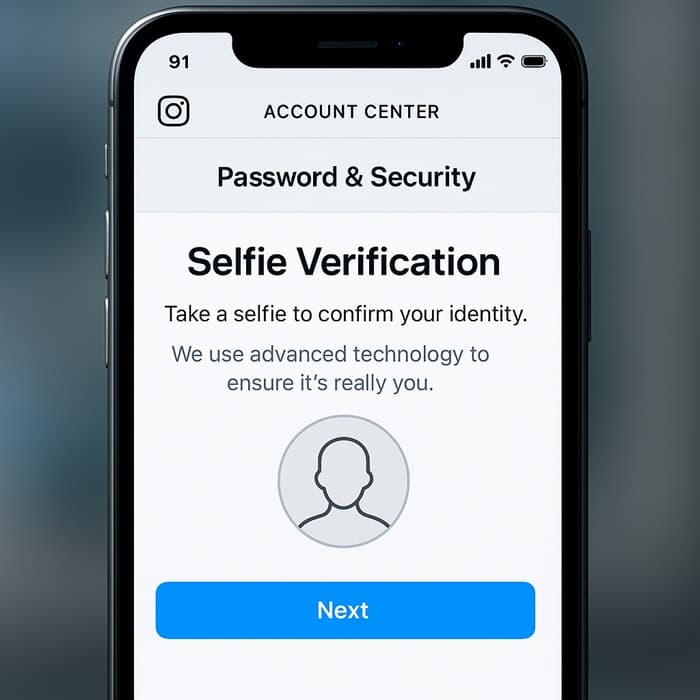 سلفی‌ وریفیکیشن اینستاگرام (Instagram Selfie Verification)