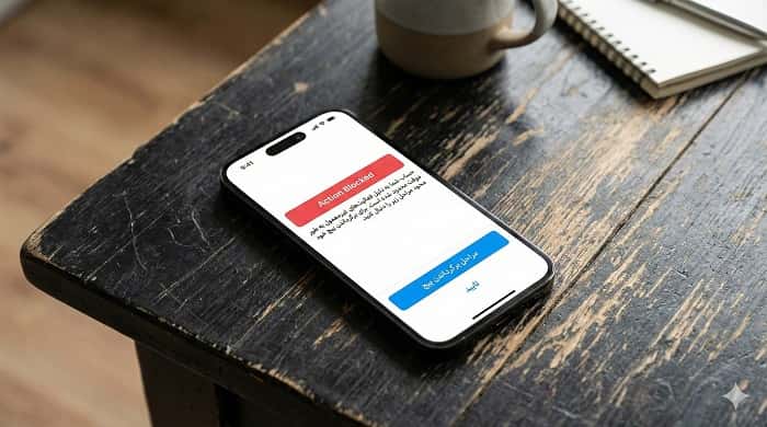 صفحه هشدار محدودیت و شروع مراحل برگرداندن پیج اینستاگرام از محدودیت