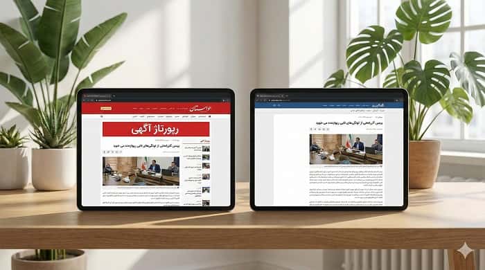 : مقایسه رپورتاژ آگهی با تگ و رپورتاژ آگهی بدون تگ اسپانسری