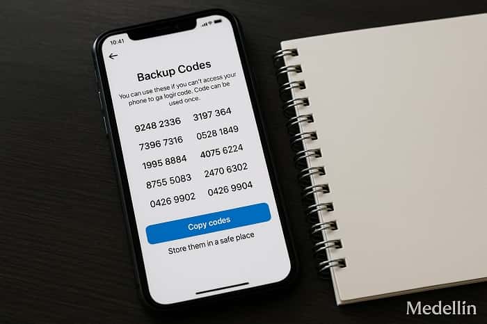 بکاپ کدها برای بازیابی اکانت اینستاگرام با بکاب کد
