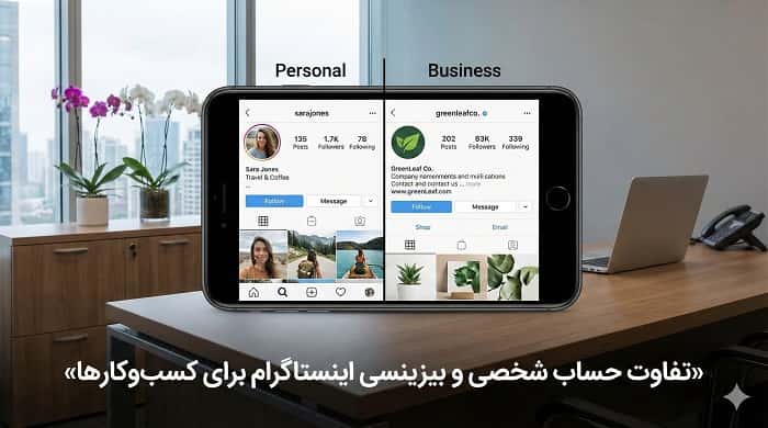 تفاوت حساب شخصی و بیزینسی اینستاگرام برای کسبوکارها