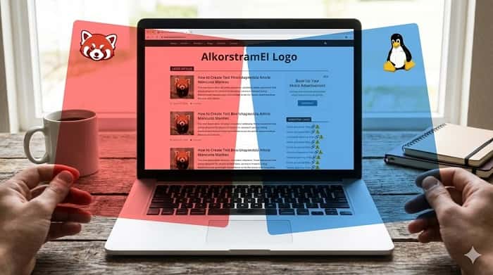 تصویری مفهومی که در آن یک صفحه وب با دو فیلتر متفاوت نمایش داده می‌شود؛ فیلتر اول با نماد پاندا که بخش‌های محتوای ضعیف را قرمز می‌کند و فیلتر دوم با نماد پنگوئن که لینک‌های اسپم دور صفحه را برجسته می‌کند.