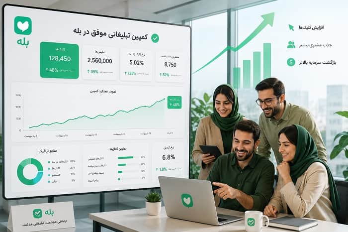 تبلیغات در بله ؛ راهنمای جذب مخاطب و مشتری ؛  راهنمای 2026