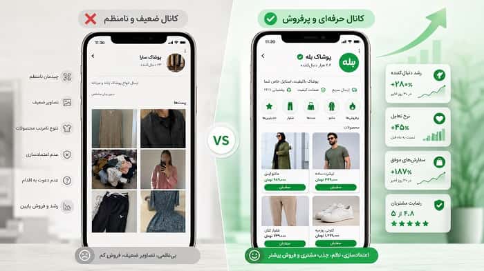 تبلیغ در کانال های بله