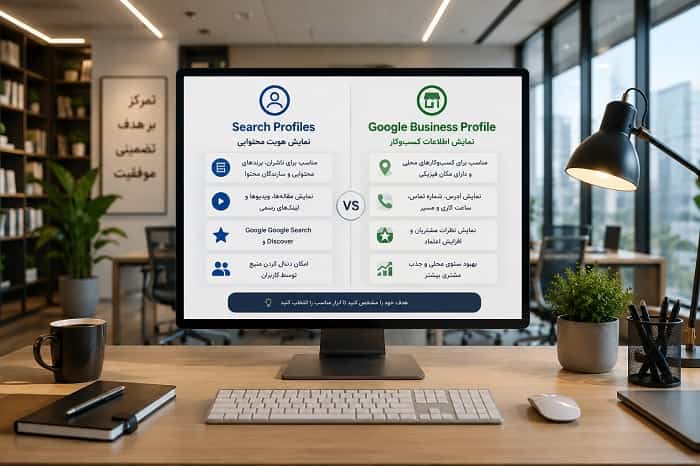 تفاوت Search Profiles با پروفایل کسب‌وکار گوگل؛ کدام برای دیده‌شدن در گوگل بهتر است؟
