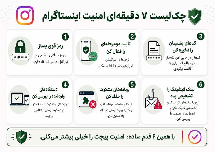 امنسازی اکانت اینستاگرام