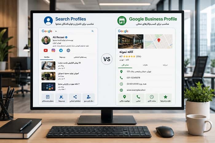 تفاوت Search Profiles با پروفایل کسب‌وکار گوگل