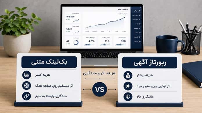 تفاوت رپورتاژ و بک‌ لینک